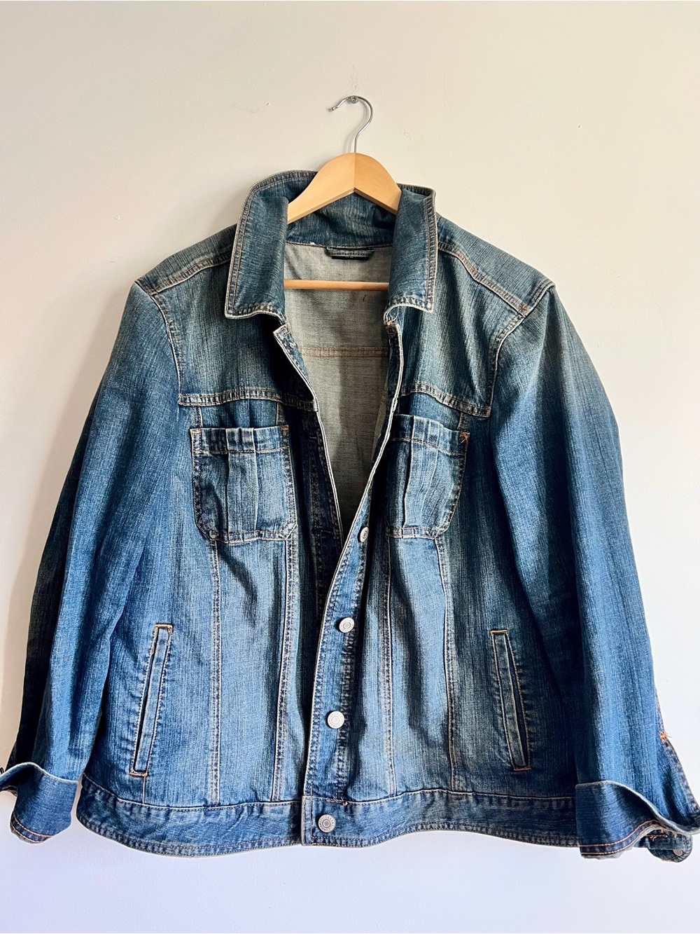 Roz & Ali Washed Blue Denim Jacket